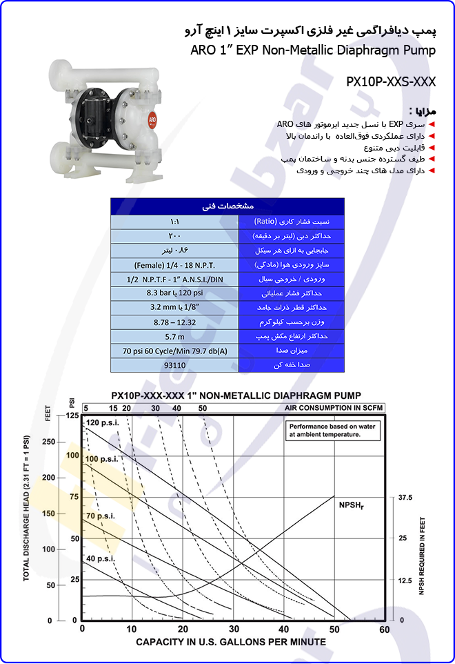 8 1'' EXP Non-Metallic Air Operated Diaphragm Pump2
